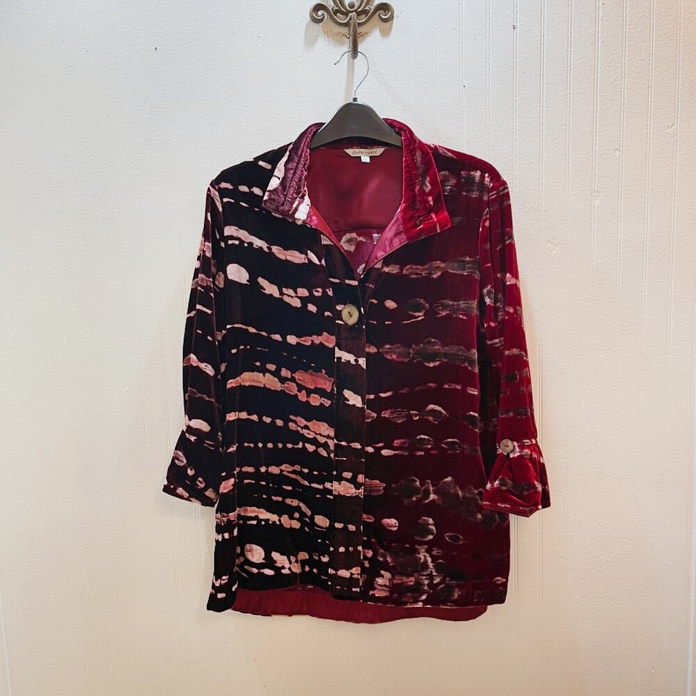 NWT John Mar Tie Dye Blouse